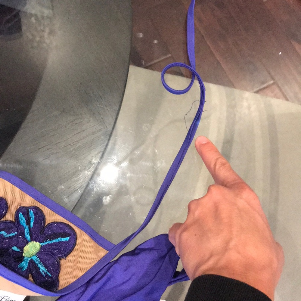 Beach bunny floral bikini sapphire - Picture 2 of 4